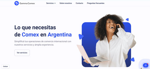 Desarrollo de página Web Gamma Comex